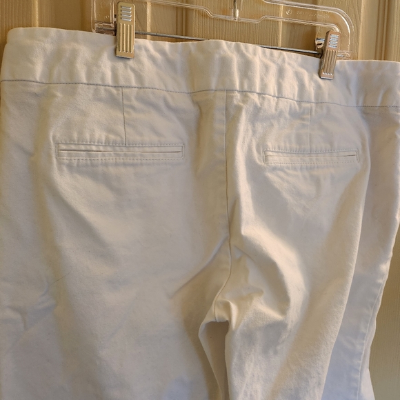 Retro GAP hiphugger wide leg white denim pants sz 10 - Picture 5 of 11